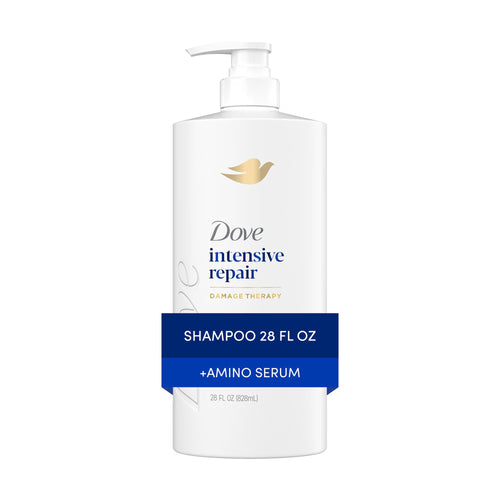 Dove Shampoo for Damaged Hair Intensive Repair with Bio-Protein Care Technology and Amino Serum, 28 fl oz