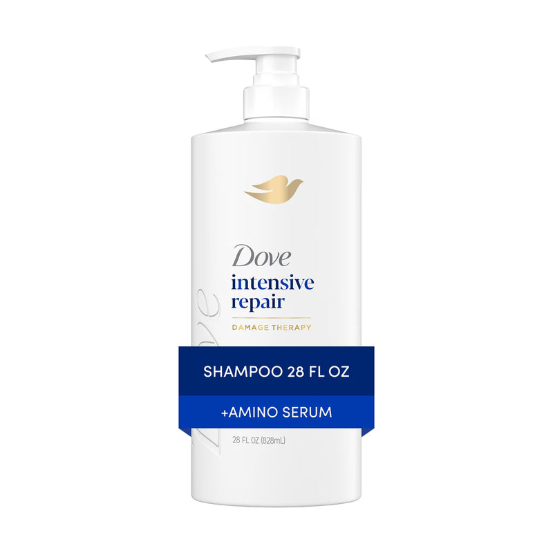 Dove Shampoo for Damaged Hair Intensive Repair with Bio-Protein Care Technology and Amino Serum, 28 fl oz