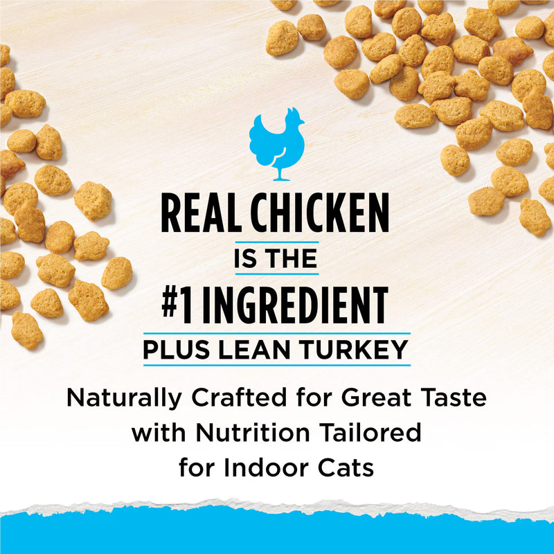 Purina Cat Chow Naturals, Indoor Dry Cat Food, Chicken & Turkey, 3.15 lb Bag