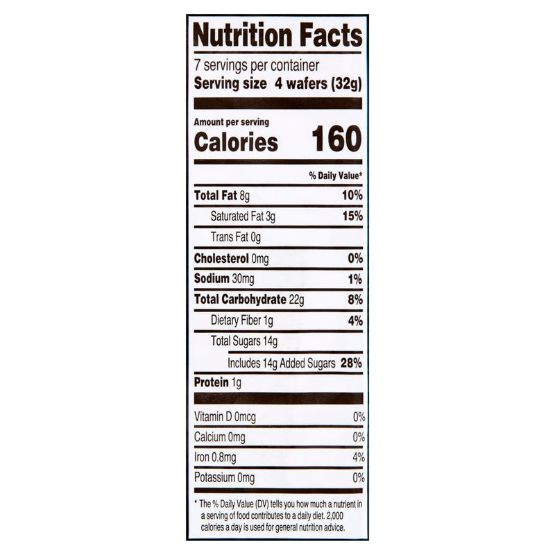 Great Value Chocolate Creme Wafer Cookies, 8 oz