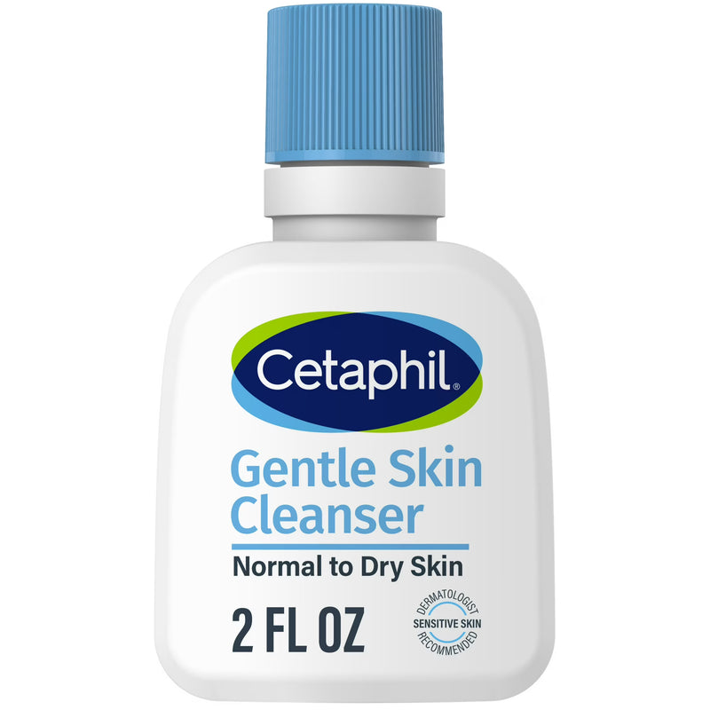 Cetaphil Travel Size Face Wash Hydrating Gentle Skin Cleanser for Dry to Normal Sensitive Skin, 2 oz