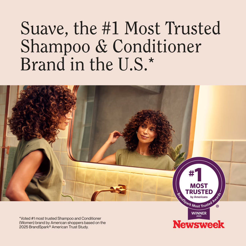 Suave Keratin Infusion Smoothing Conditioner For Frizzy Hair, 48HR Frizz Control, 12.6 FL OZ