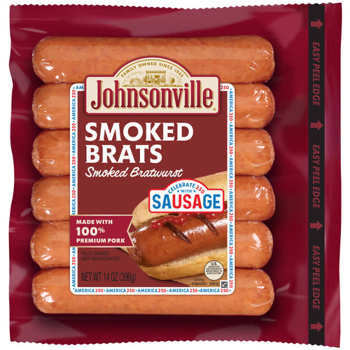 Johnsonville Smoked Bratwurst, 6 Links, 14 oz