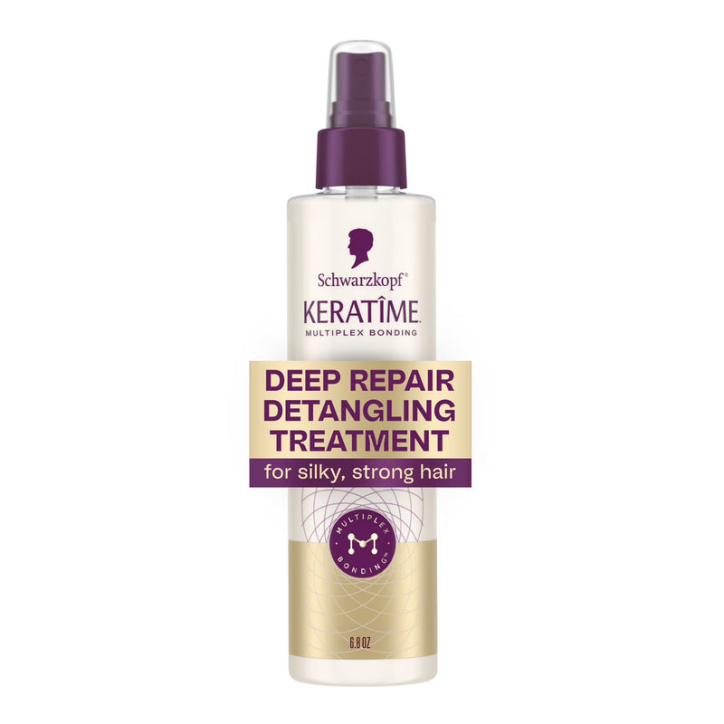 Schwarzkopf KERATIME Deep Repair Detangling Treatment for Dry, Damaged Hair, 6.8 fl oz