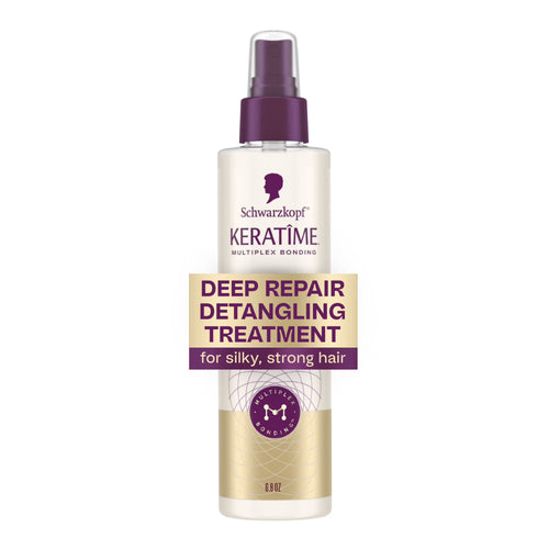 Schwarzkopf KERATIME Deep Repair Detangling Treatment for Dry, Damaged Hair, 6.8 fl oz