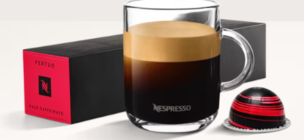 Vertuo Coffee Half Caffeinato Sweet & Velvety (7.77 oz)