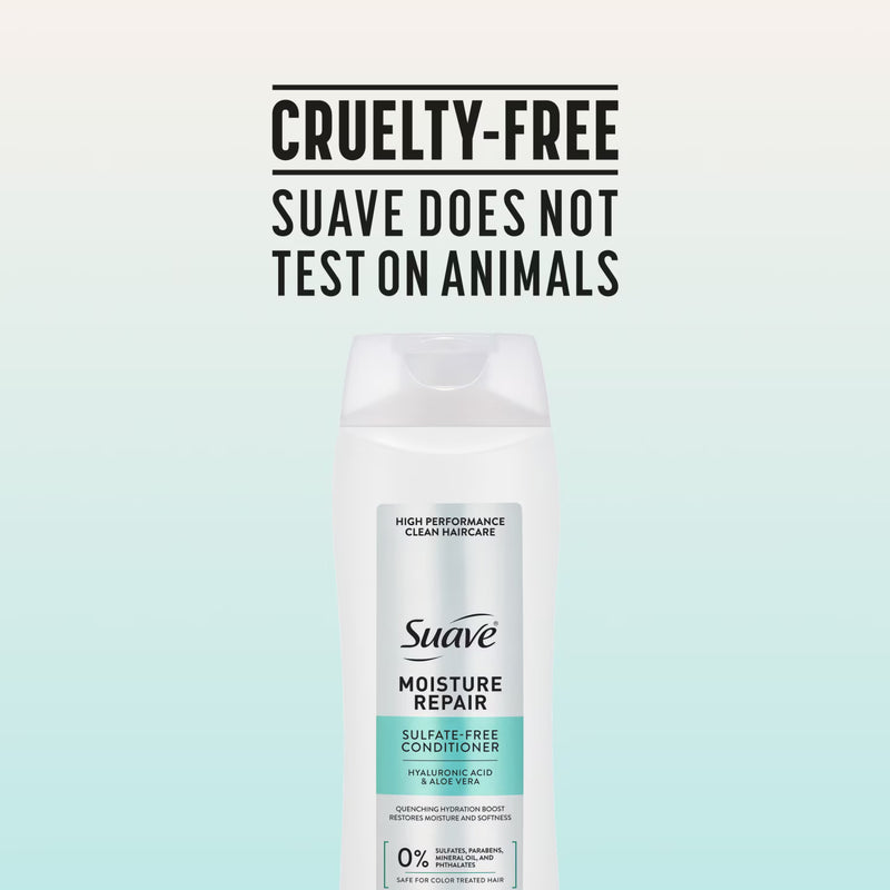 Suave Moisture Repair Sulfate-Free Conditioner with Hyaluronic Acid & Aloe Vera, 18 FL OZ