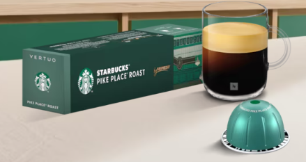 Vertuo Starbucks® by Nespresso Starbucks® Pike Place® Roast Notes of Cocoa & Rich Praline