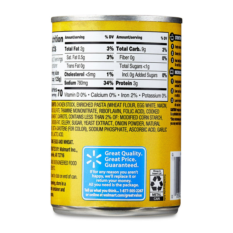 Great Value Chicken and Stars Condensed Soup, 10.5 oz