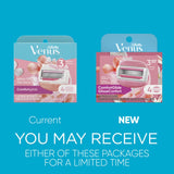 Venus Womens Razor Blade Refills, ComfortGlide 3 White Tea, 4 Count