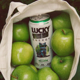Lucky Energy Sugar Free Energy Drinks 16 fl oz Can, OG Luck with Maca, Ginseng, Taurine, Beta-Alanine, 200mg Caffeine, Zero Calories