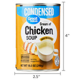 Great Value Cream Of Chicken Condensed Soup, 10.5 oz