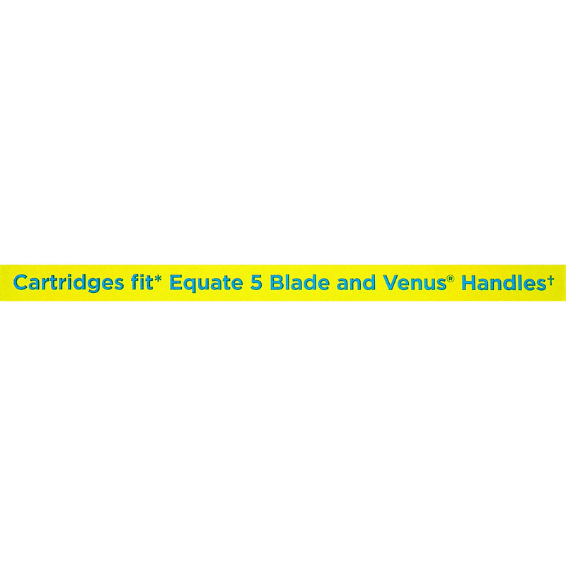 Equate Women's 5-Blade Cartridge Refills for Equate 5-Blade and Gillette Venus Handles, 4 Count