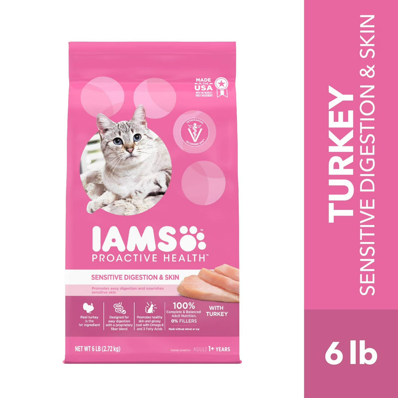 Iams Proactive Health Turkey Dry Cat Food, 6 Lb Bag
