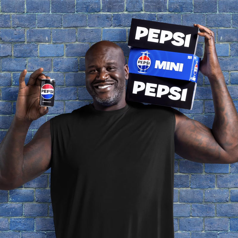 PR Pepsi Cola Soda Pop, 7.5 fl oz 10 Pack Mini Cans