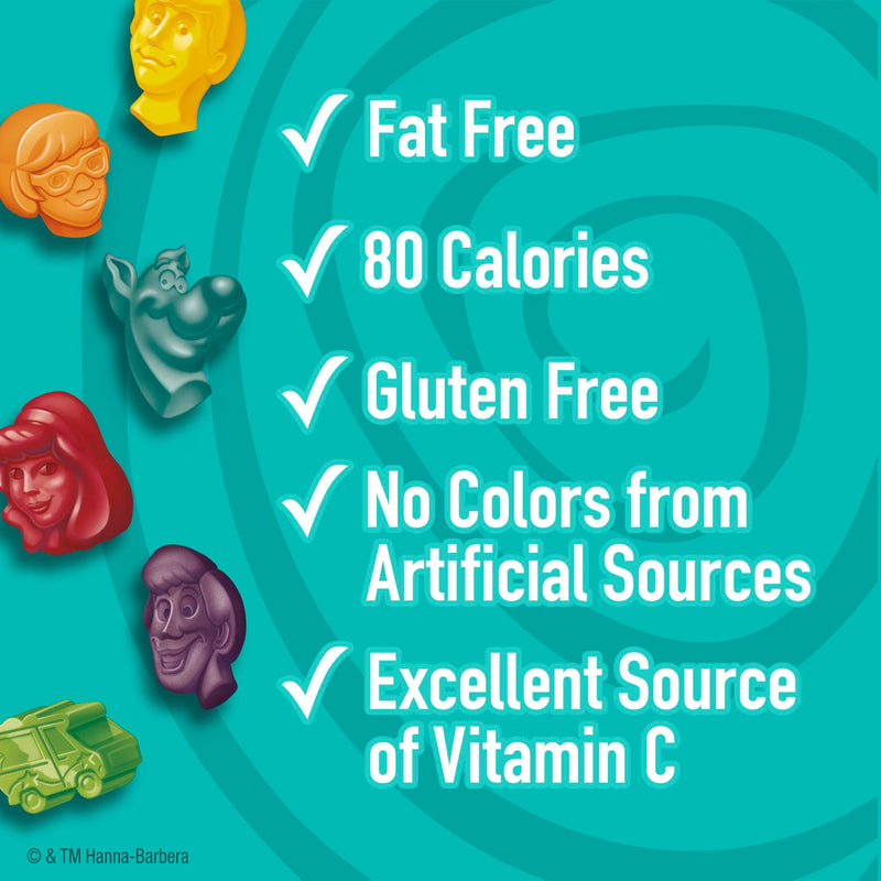 Scooby-Doo Fruit Flavored Snacks, Gluten Free, Kids Snacks, Value Pack, 22 Count, 17.6 oz