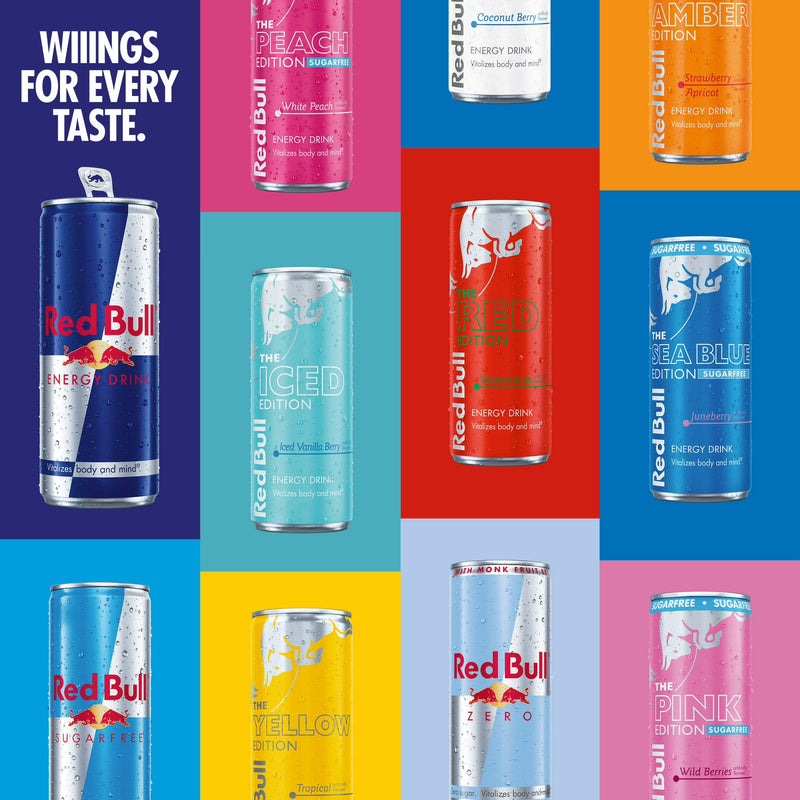 Red Bull Energy Drink Summer Celebration Variety Pack, with 80mg Caffeine,  Taurine & B Vitamins, 8.4 fl. oz.