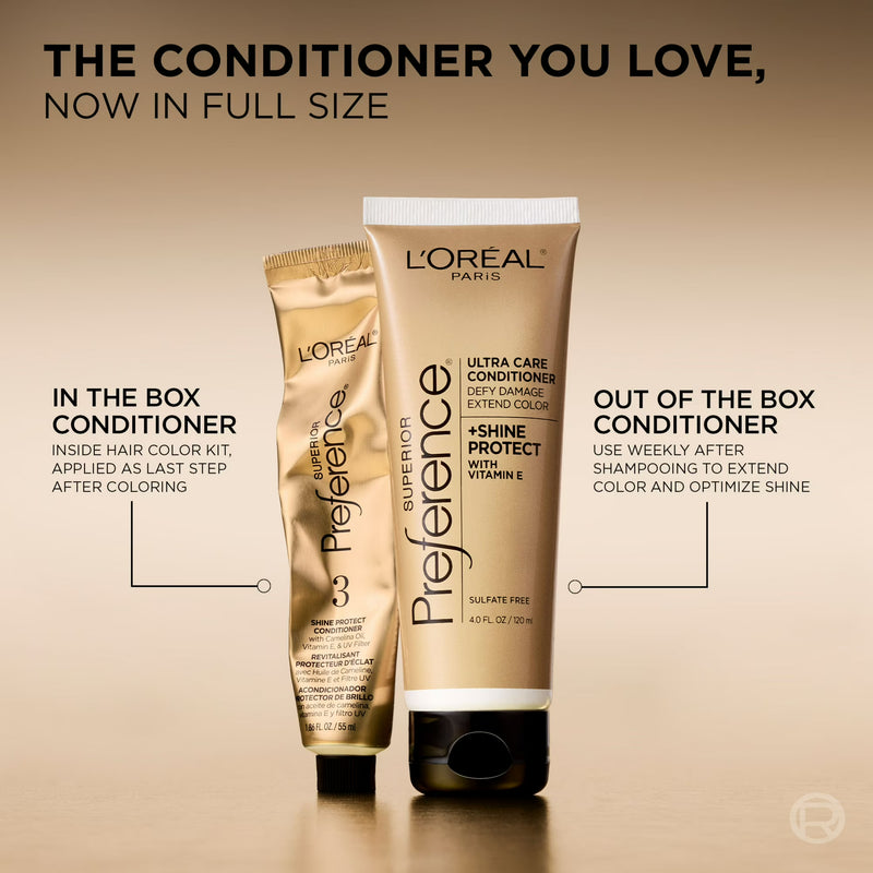 L'Oreal Paris Superior Preference - Hair Color Shine Protect Care Conditioner, 4 fl oz
