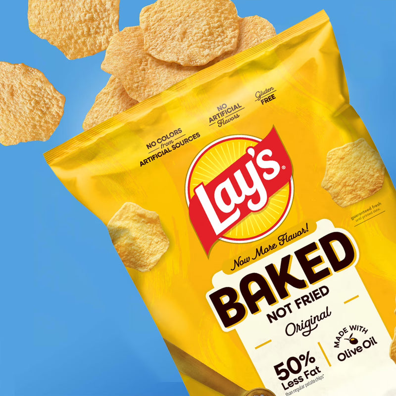 Frito-Lay Baked and Popped Mix Variety pack Snack Chips, 18 Count Multipack