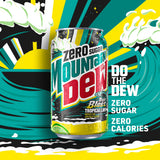 Mountain Dew Zero Sugar Baja Blast Tropical Lime Soda Pop, 12 fl oz, 12 Pack Cans