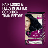 Schwarzkopf Keratin Hair Dye 1.1 Midnight Black, Permanent Hair Color, 1 Use