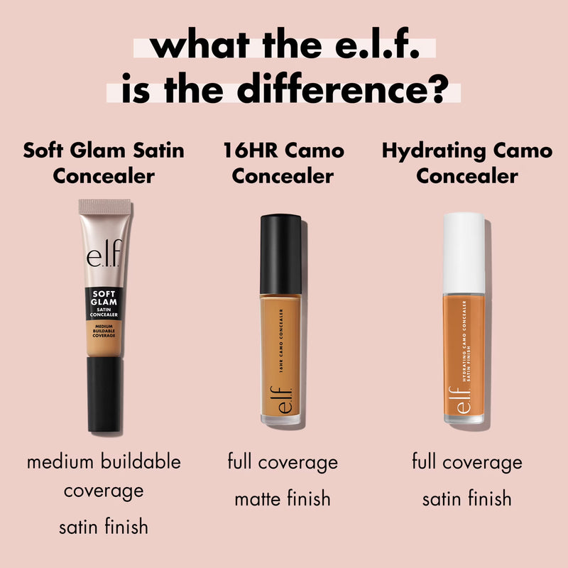 e.l.f. Soft Glam Satin Concealer, 15 Fair Warm, 0.21 fl oz