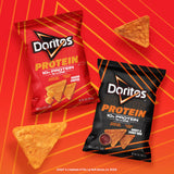 Doritos Protein Nacho Cheese Tortilla Chips Bag, 7 oz