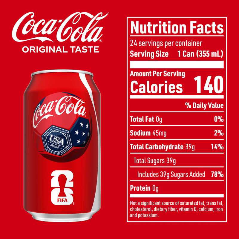 Coca-Cola Soda Pop Cans, 12 fl oz, 24 Pack
