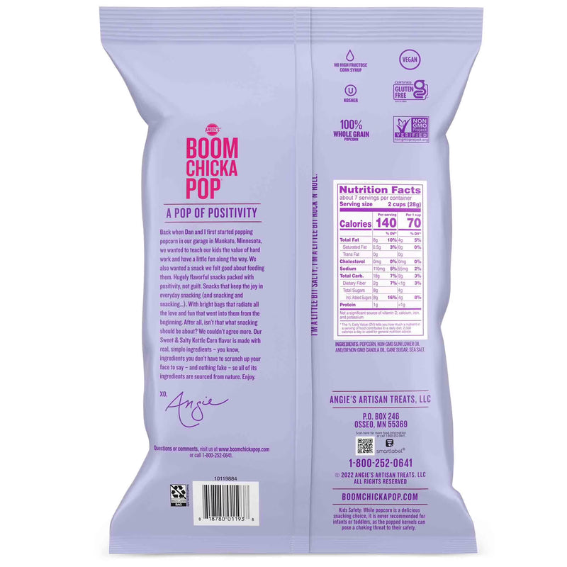 Angie's BOOMCHICKAPOP Sweet & Salty Kettle Corn, 7 oz