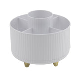 Premium Rotating Beauty Organizer with 5 Compartments for Easy Access