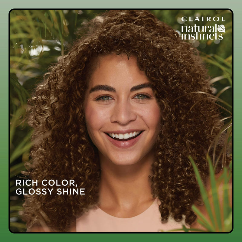 Clairol Natural Instincts Demi-Permanent Hair Color Creme, 5C Medium Brown, Hair Dye, 1 Application