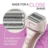 Panasonic ES-WWL8A 4-Blade Electric Shaver for Women with Bikini Trimmer and Wet/Dry Function