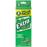 EXTRA Spearmint Sugar Free Chewing Gum, 15 Sticks per Pack, 8 Pack Bulk