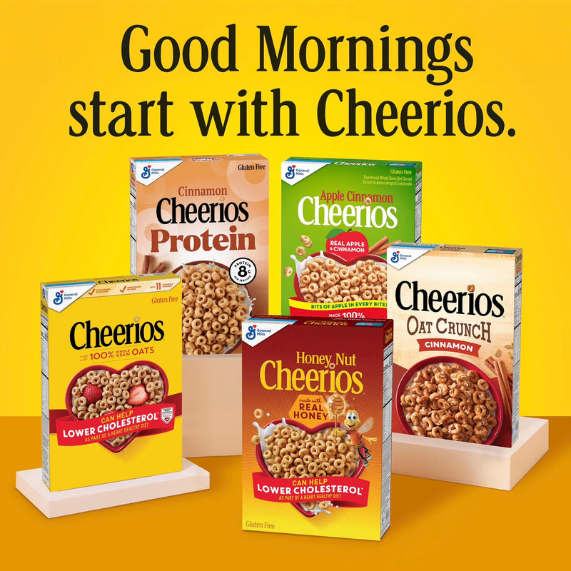 Cheerios Confetti Breakfast Cereal, Gluten Free, Made with Whole Grain, Family Size, 19 oz