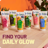 St. Ives Gentle Smoothing Face Scrub Rose Water & Aloe Vera Made with 100% Natural Exfoliants, Paraben Free, Oil-Free, Dermatologist Tested, 6 fl oz