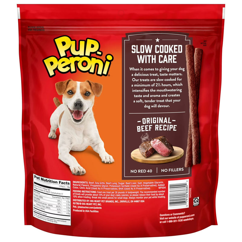 Pup Peroni Original Beef Recipe Dog Treats, 35 oz Bag