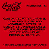 Coca-Cola Zero Sugar Soda Pop Cans, 12 fl oz, 24 Pack