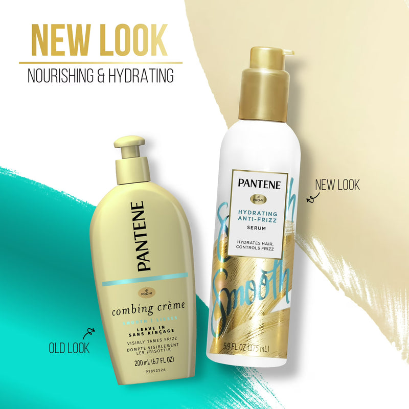 Pantene Pro-V Smooth Hair Hydrating Anti-Frizz Serum, 5.9 oz