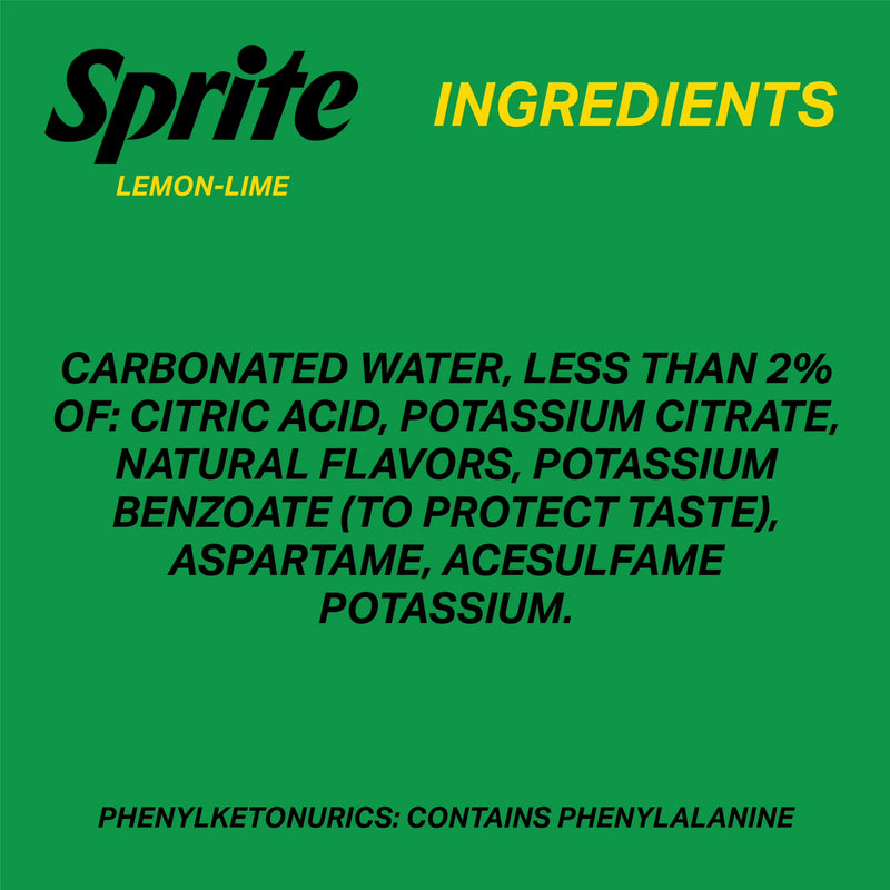 Sprite Zero Sugar Lemon-Lime Caffeine Free Soda Pop Fridge Pack Cans, 12 fl oz, 12 Pack