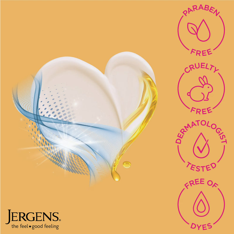 Jergens Skin Firming Body Lotion for Dry Skin, Moisturizer with Collagen, Elastin, 16.8 oz