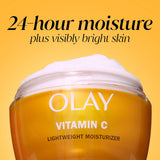 Olay Vitamin C Brightening Light Weight Moisturizer, Hydrates & Evens Tone, 1.7 oz