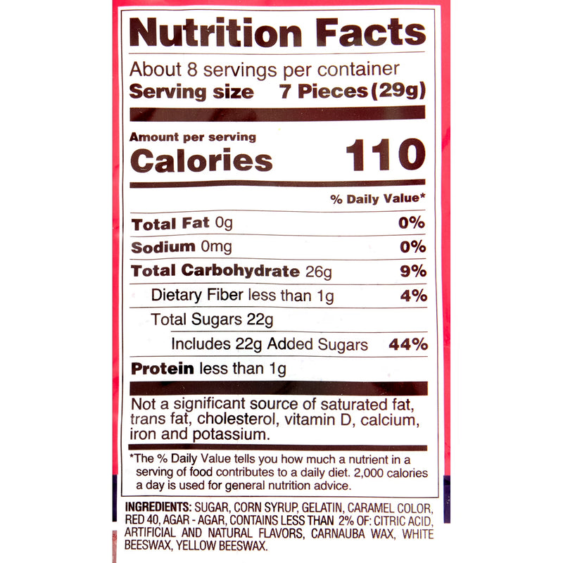 HARIBO Berries Original Red and Black Raspberry Gummies Fruit Flavor Crunchy and Chewy Gummy Candy, 8oz, Share Size Bag