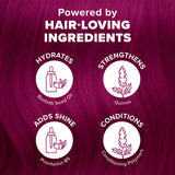 Splat Midnight Magenta Hair Dye Kit, Semi-Permanent Dark Pink Hair Color for Brunettes, Vegan