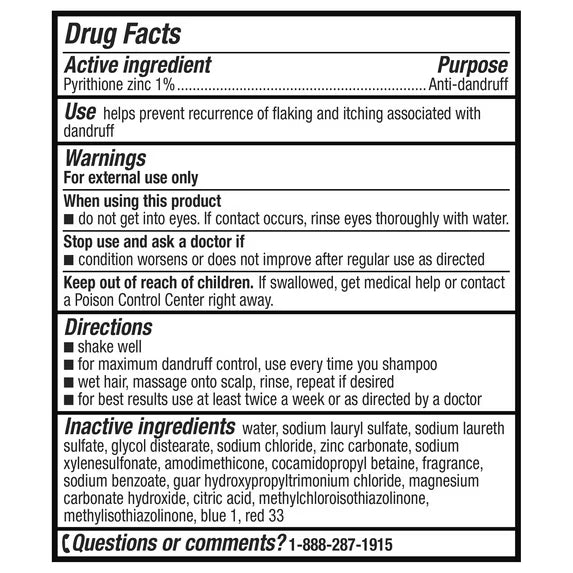 Equate Everyday Clean Nourishing Dandruff Shampoo, 28.2 fl oz, Compare to Head & Shoulders Active Ingredient
