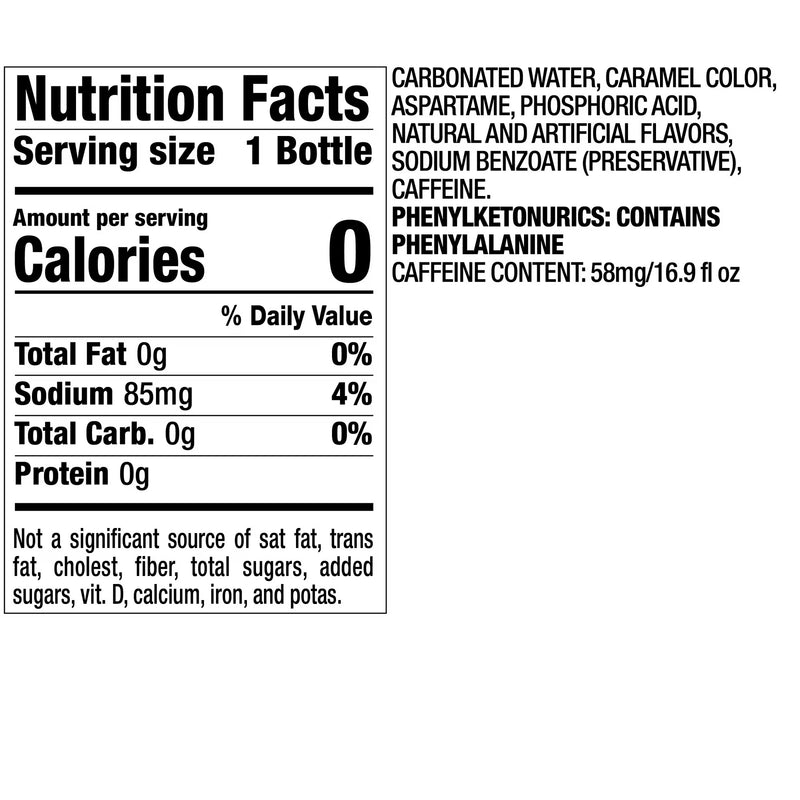 Diet Dr Pepper Soda Pop, 16.9 fl oz, 6 Pack Bottles