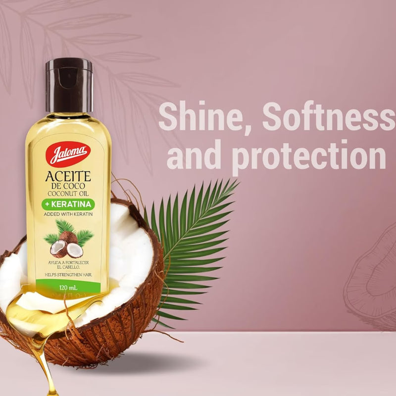 Jaloma Coconut Oil For Hydration Of All Skin And Hair Types, 4 fl oz