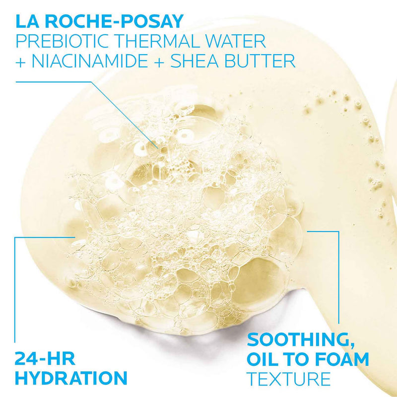 La Roche-Posay Lipikar AP+ Gentle Foaming Cleansing Oil Body Wash for Eczema & Sensitive Skin, 13.52 fl oz