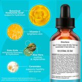 TruSkin Hyaluronic Acid Face Serum, Dual-Action Hydration with Ceramides & Aloe, 1 fl oz