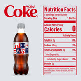 Diet Coke Soda Pop Bottles, 16.9 fl oz, 6 Pack