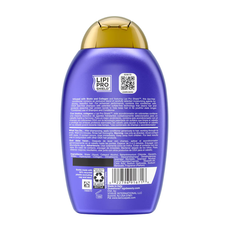 OGX Thick and Full, Biotin and Collagen Volumizing Conditioner, 13 fl. oz